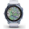 Часы GARMIN FENIX 7 SAPPHIRE SOLAR MINERAL BLUE DLC TITANIUM WITH WHITESTONE BAND 010-02540-25