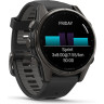 Смарт-часы GARMIN FENIX 8 – 43 мм, AMOLED Sapphire, титан с DLC-покрытием Carbon Gray и силиконовым ремешком черного/серого цвета 010-02903-21